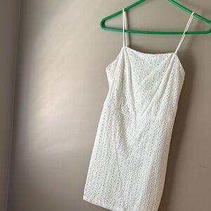 Windsor Ivory Eyelet Dress with Spaghetti Straps